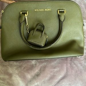 Olive Green Michael Kors Bag with Change Purse!